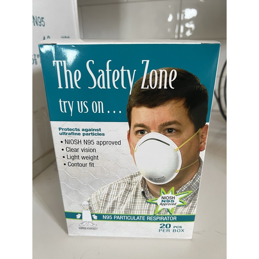 Safety Zone N95 Particulate Respirator Adult 240 Masks Case- 12โ Boxes, 20 each